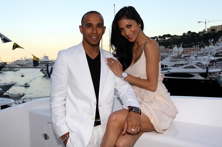Lewis Hamilton and Nicole Scherzinger Lewis Hamilton and Nicole Scherzinger