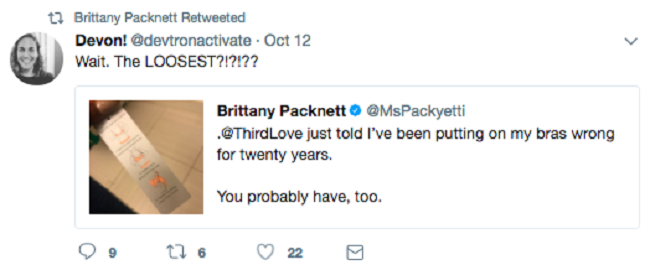 female bonding over a bra Female Bonding Over a Bra