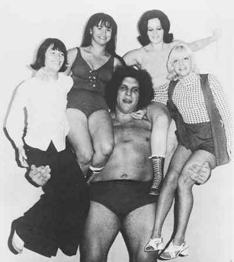 Andre the giant could carry four women at a time