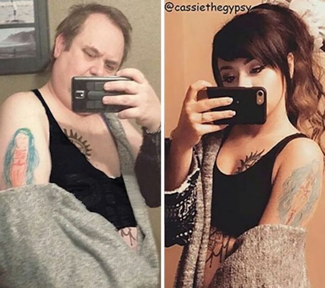 dad mimics daughter photos gone viral dad mimics daughter photos gone viral
