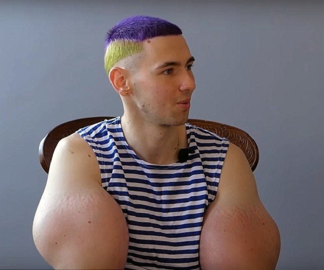 He wants to be a world record body builder He wants to be a world record body builder