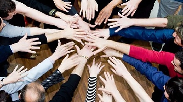 joining hands togehter joining hands togehter