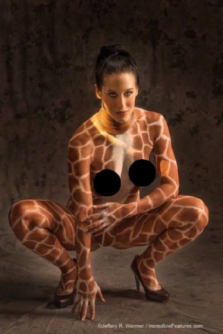 modern-day Giraffe woman modern-day Giraffe woman