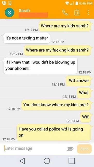 She reveals the kids have disappeared She reveals the kids have disappeared