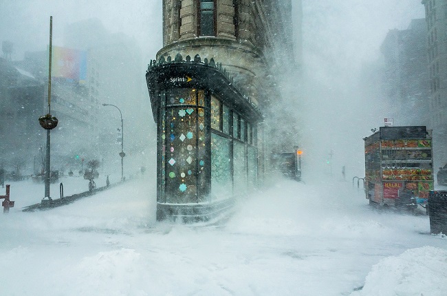 Urban Landscapes-Remarkable award-Flatiron building in the snowstorm-Michelle Palazzo Urban Landscapes-Remarkable award-Flatiron building in the snowstorm-Michelle Palazzo