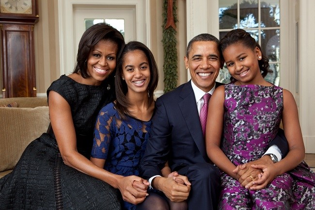 Barack Obama Family Portrait. Barack Obama Family Portrait