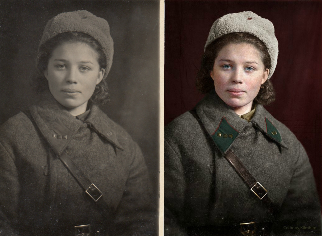 Female Russian Sniper Klavdiya Kalugina