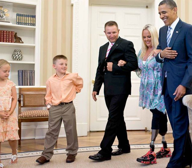 Obama with Stephanie Decker Obama with Stephanie Decker