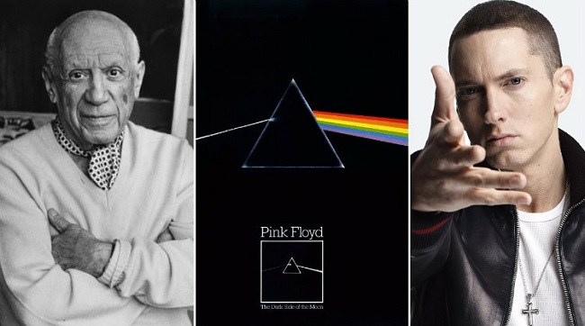 Pablo Picasso died the year Pink Floyd released Dark Side