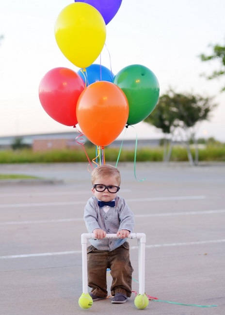 little boy with balloons little boy with balloons