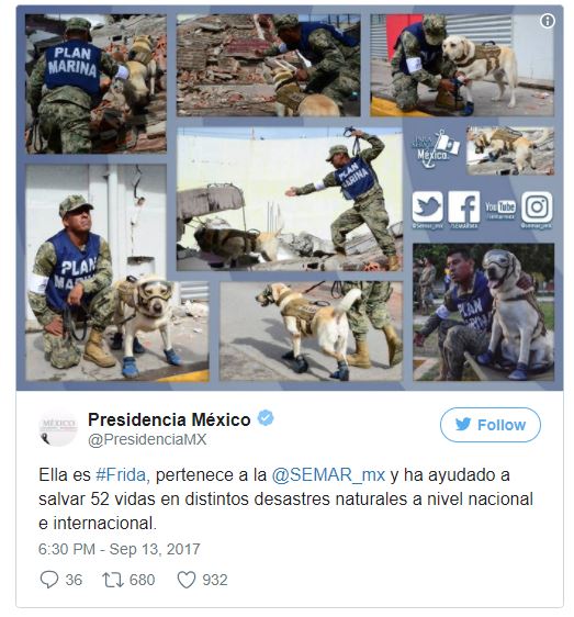 Frida Honored by the president on Twitter Frida Honored by the president on Twitter