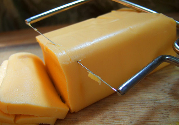 Slices of cheese Slices of cheese
