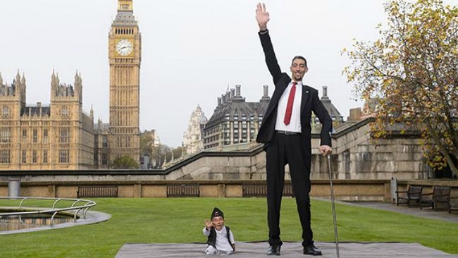 74 years old Bahadur Dangi of Nepal is only 21.5 inches tall