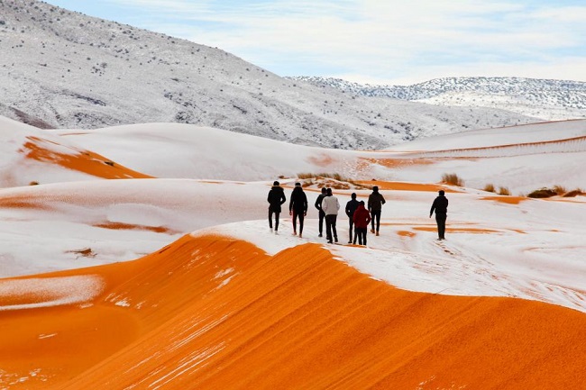 Believe It Or Not, It Just Snowed In the Sahara Desert and the Images Will Stun You