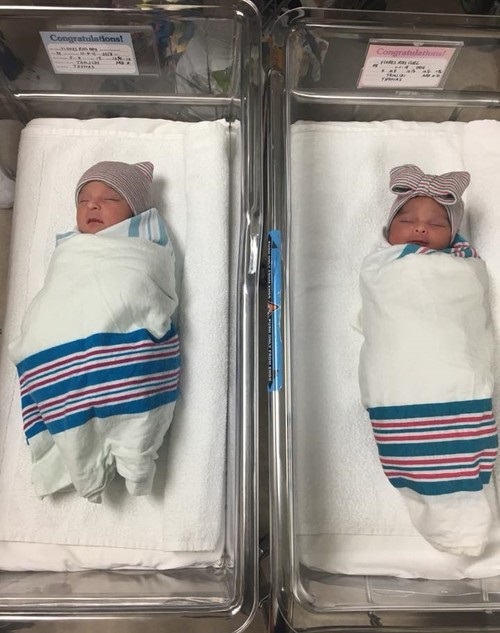 Both babies are healthy and ready to go home Both babies are healthy and ready to go home