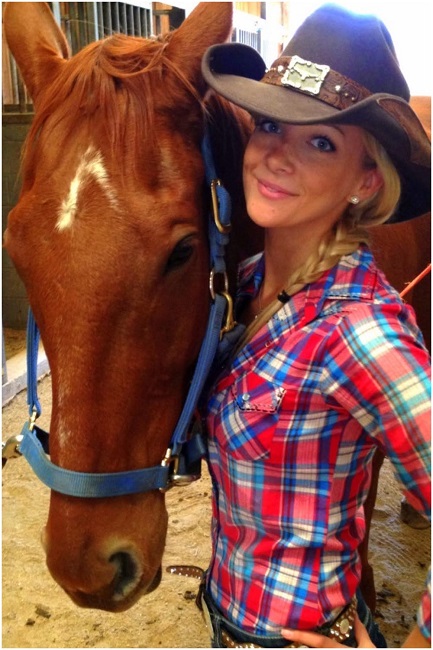 Girl with horse. Girl with horse