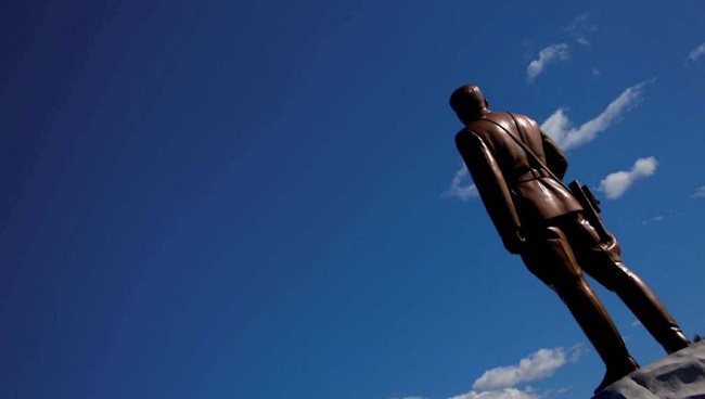 It is restricted in North Korea to take pictures of Kim’s statues from the back side. The act is considered very rude