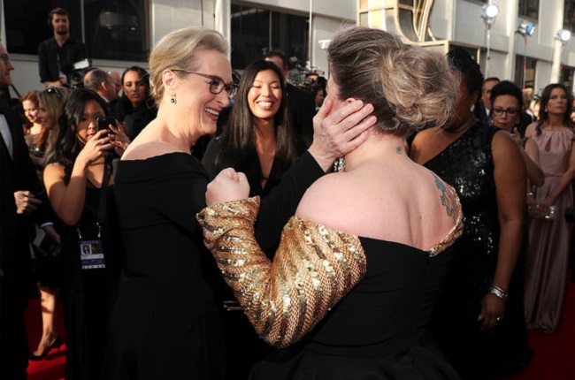 Kelly’s fan girl moment was when she met Meryl Streep