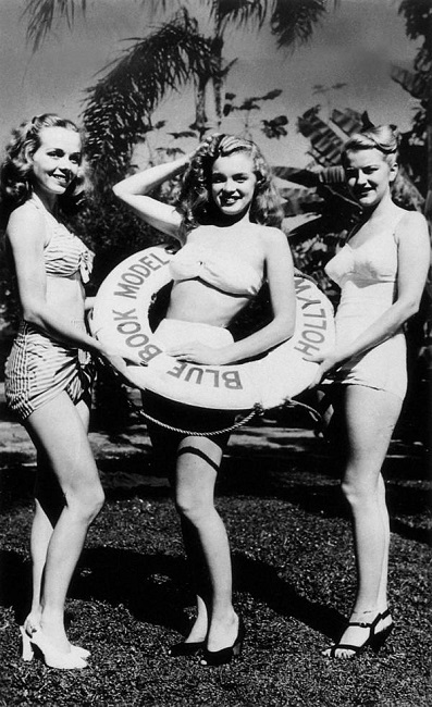 Norma Jeane Mortenson had started modeling by the time this picture was taken