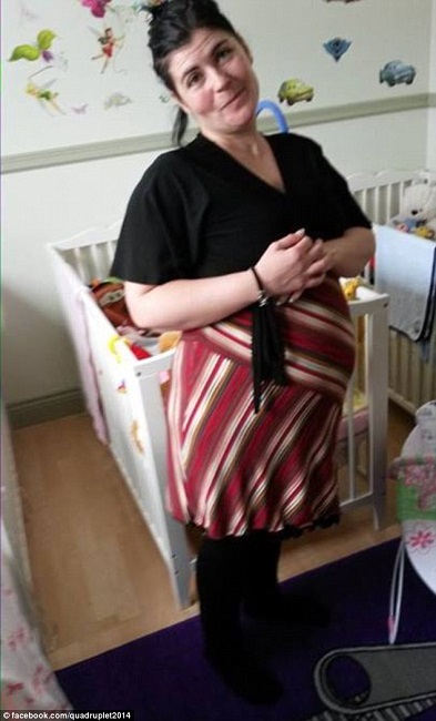 She claimed she had quintuplets a week before delivery day