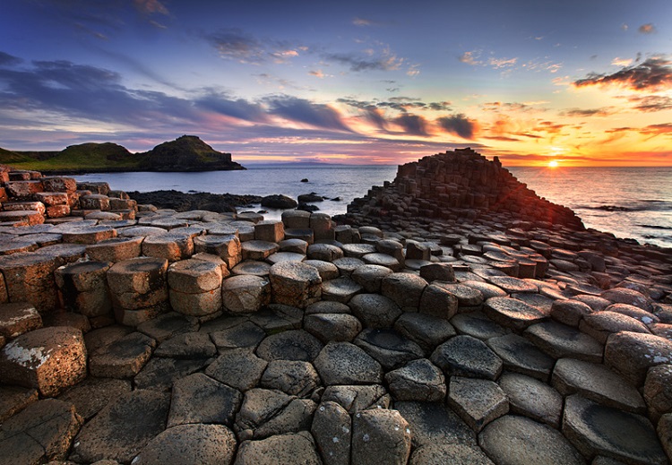The Giant's Causeway in Northern Ireland