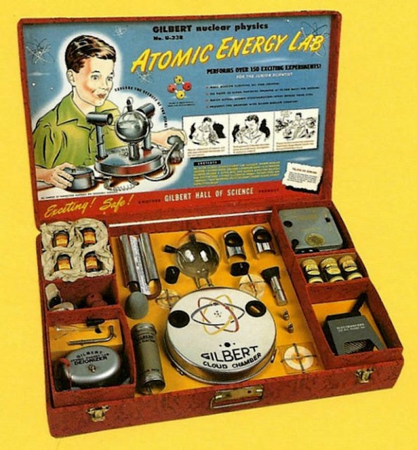 The Gilbert U-238 Atomic Energy Lab could fill the room with radiations