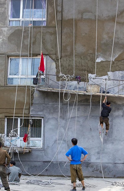 The workers in North Korea had to go for daring activities as they operate with low safety standards