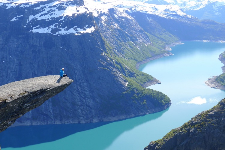 Trolltunga Cliffs in Norway Trolltunga Cliffs in Norway