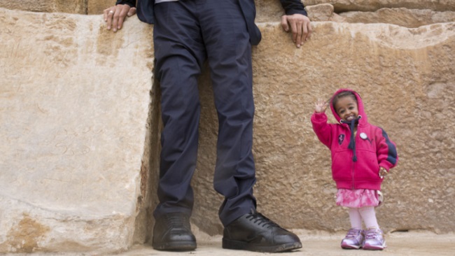 World’s smallest woman meets world’s tallest man
