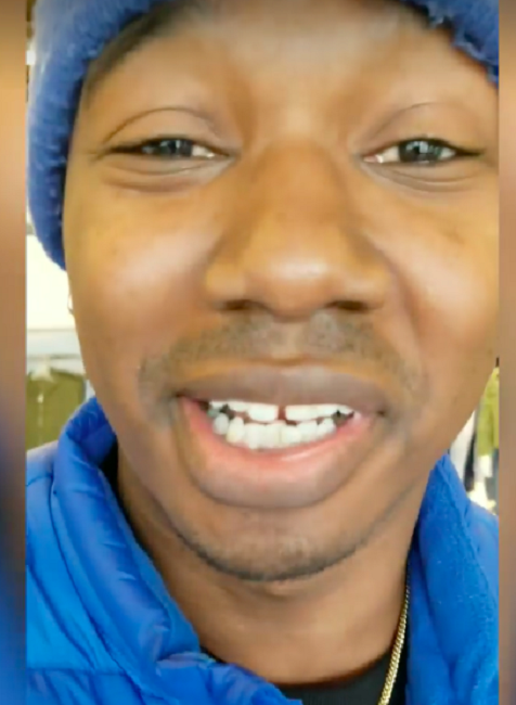 Conley says, “I was accused that I didn’t pay for my blue bubble jacket” Conley says, “I was accused that I didn’t pay for my blue bubble jacket”