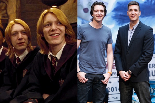 James and Oliver Phelps (Fred and George Weasley) James and Oliver Phelps (Fred and George Weasley)