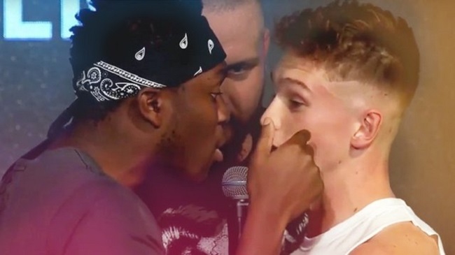 Press conference ends in blows Press conference ends in blows