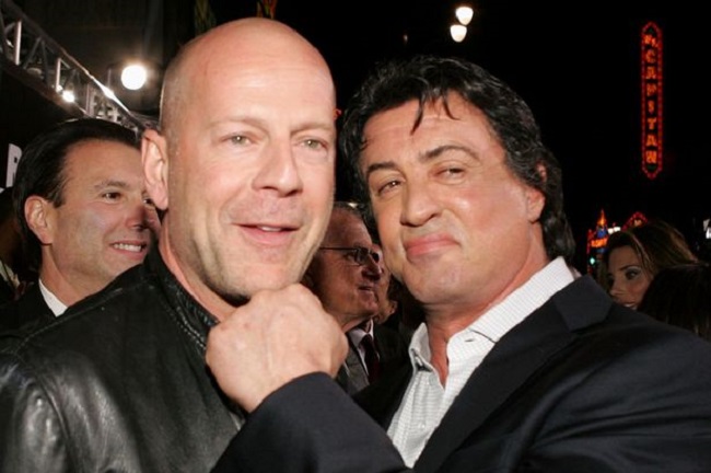 Sylvester Stallone and Bruce Willis