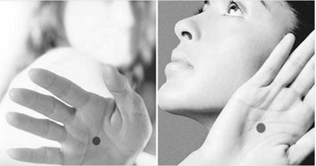 The black dot says that she is in danger and need help.