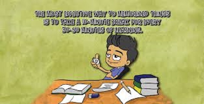 The Most Effective Way Of Memorizing Things Is To Take A Ten Minute Break Of Every 30-50 Minutes Of Learning