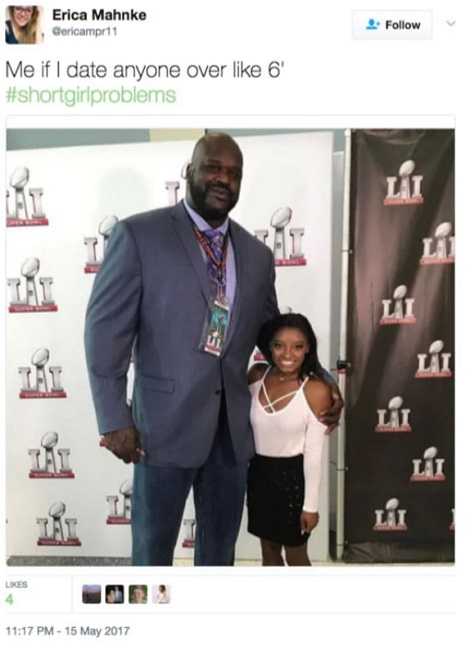 When you stand next to someone tall When you stand next to someone tall