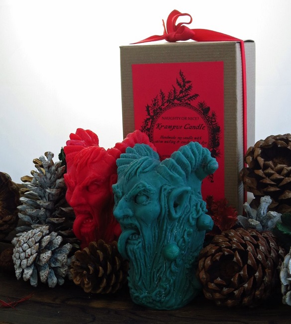 Krampus soy candle Krampus soy candle