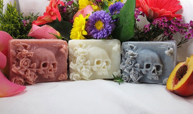 skull shaped soaps