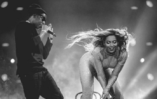 Beyonce and Jay-Z on stage
