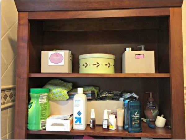 Clean out your bathroom cabinet Clean out your bathroom cabinet