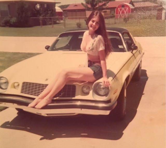 Mom with her Camarro Mom with her Camarro