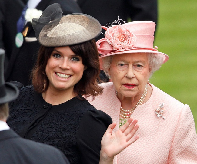 Princess Eugenie and Queen Elizabeth Princess Eugenie, Queen Elizabeth