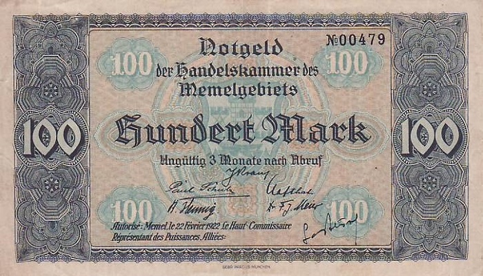 100 pfennig – emergency notes issued by Germany 100 pfennig – emergency notes issued by Germany