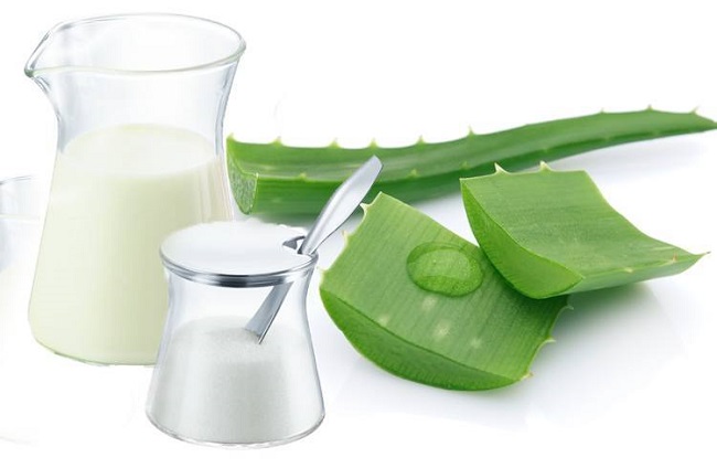 Aloe Vera and milk