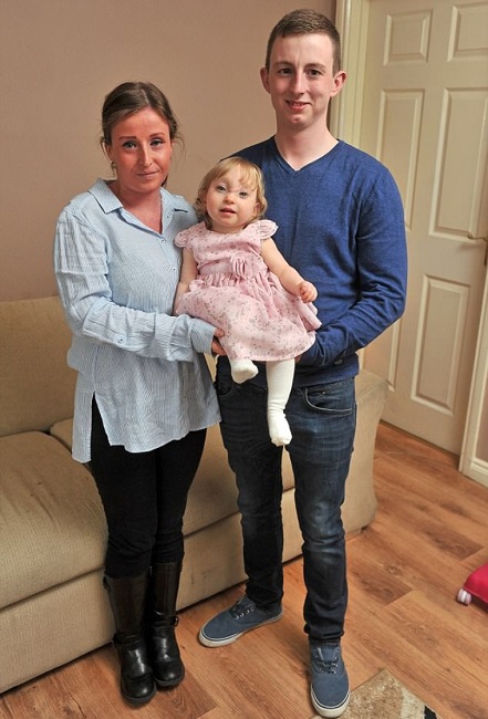 Baby karlie with parents Baby karlie with parents