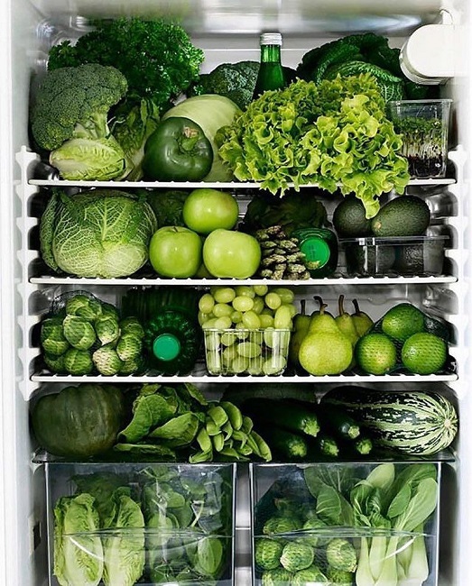 green vegitables in fridge green vegitables in fridge