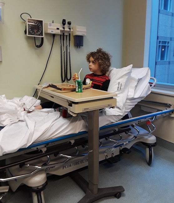 Kaizler having food in hospital Kaizler having food in hospital