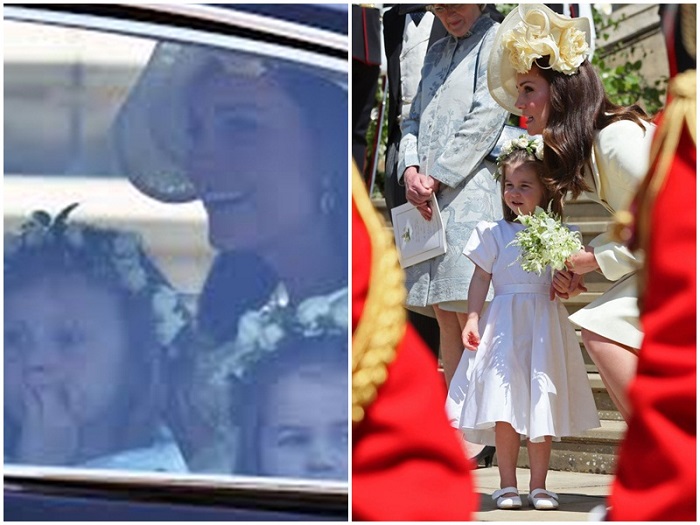 Princess Charlotte peering Princess Charlotte peering