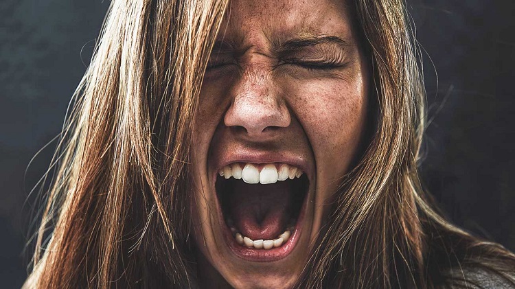 Shouting girl Shouting girl