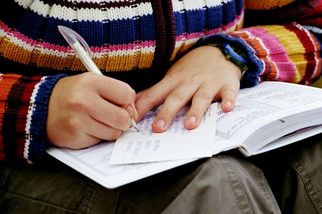 Writing with pen Writing with pen